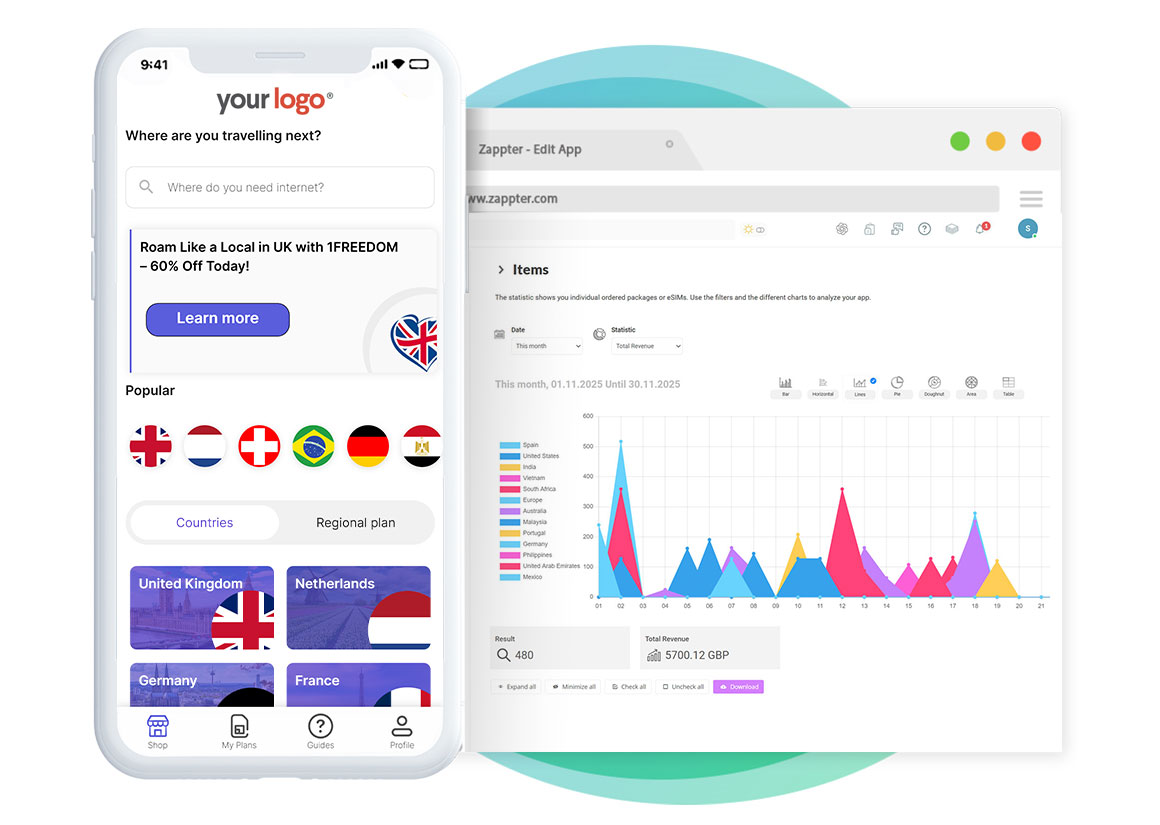 Zappter App Builder Interface